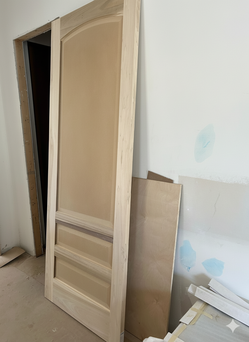 Custom wooden door installation Toronto with professional finish